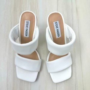 Steve Madden acrylic wedges